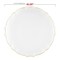 Clear with Gold Rim Round Lotus Plastic Dinner Plates - 10.25" (120 Plates)